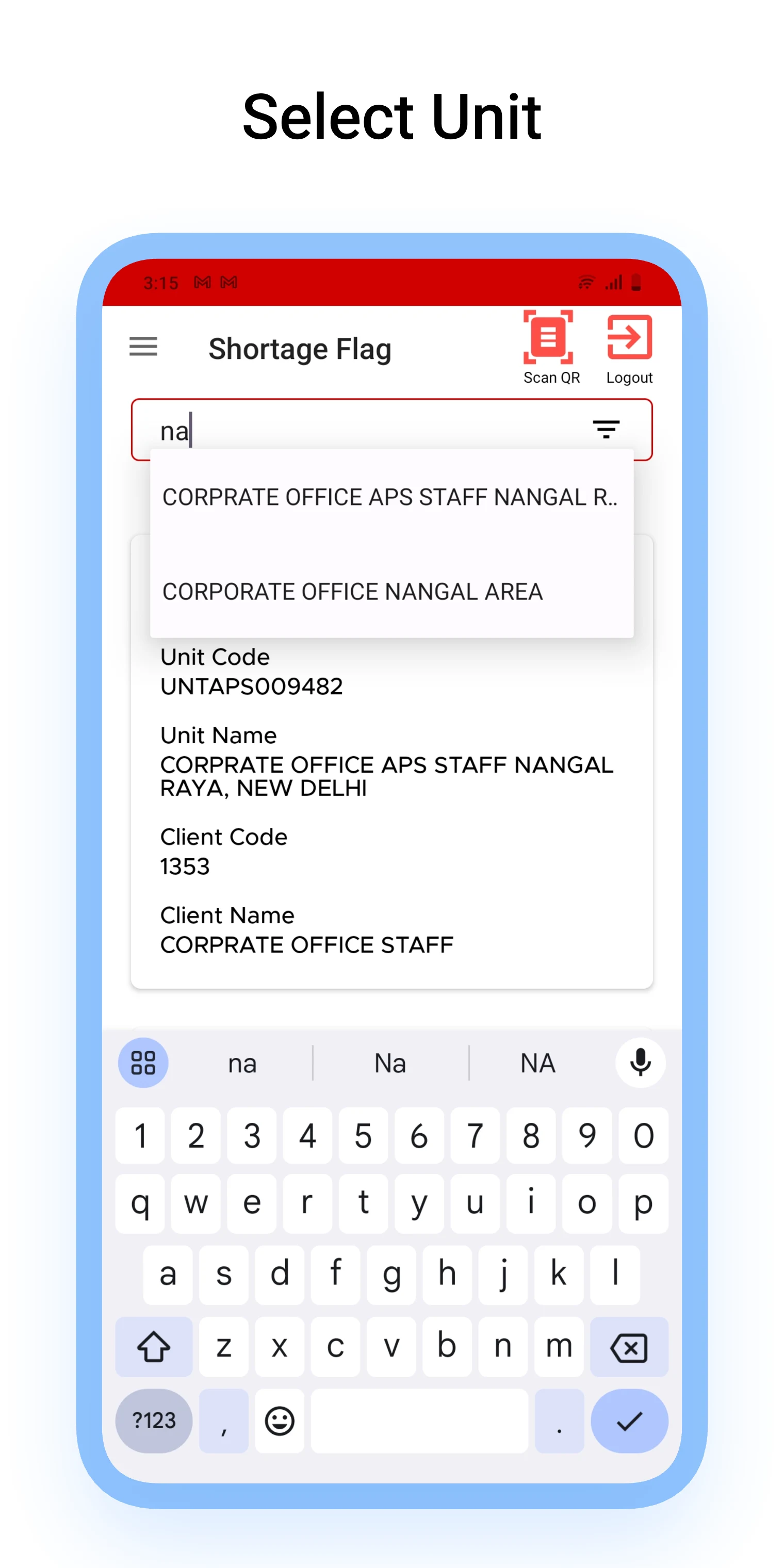 Monitoring screenshot